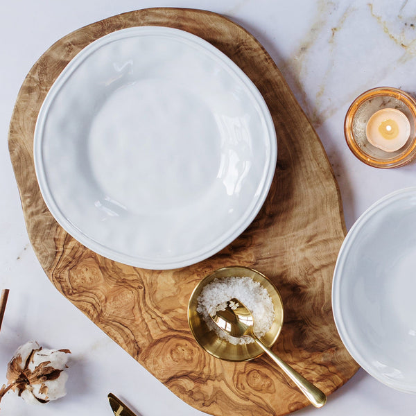 VIETRI: Aria White Salad Plate