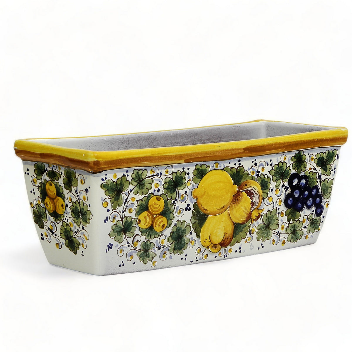 TOSCANA PLANTER: Rectangular Tuscan Jardiniere - Strong Terracotta indoor/outdoor - Tuscania Design