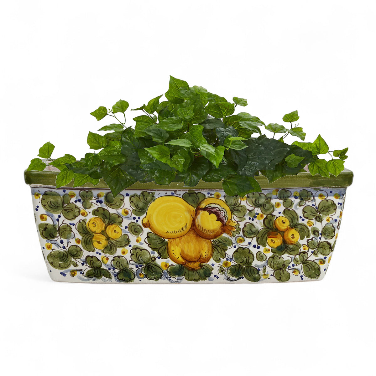 TOSCANA PLANTER: Rectangular Tuscan Jardiniere - Strong Terracotta indoor/outdoor - Tuscania Design