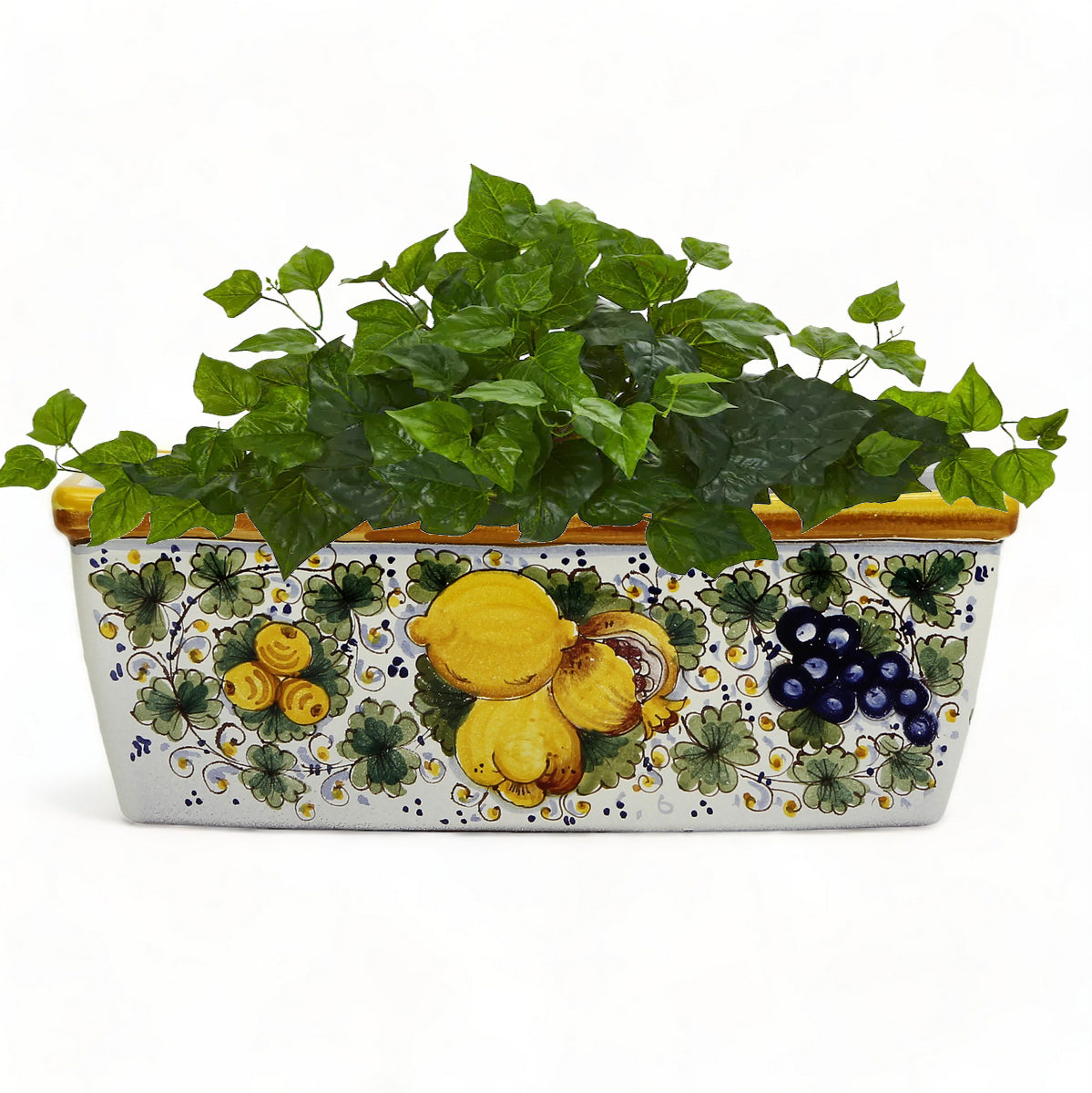 TOSCANA PLANTER: Rectangular Tuscan Jardiniere - Strong Terracotta indoor/outdoor - Tuscania Design