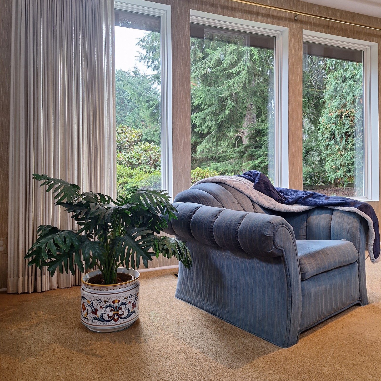 RICCO DERUTA DELUXE: Cylindrical Cover Pot Ricco Deruta Design - Cachepot Planter (Large)