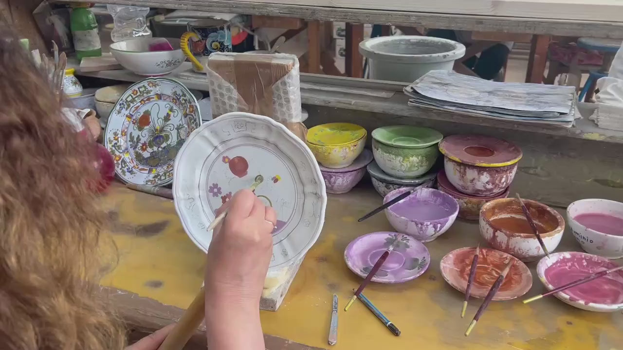 FAENZA-CARNATION: Sugar bowl [R]