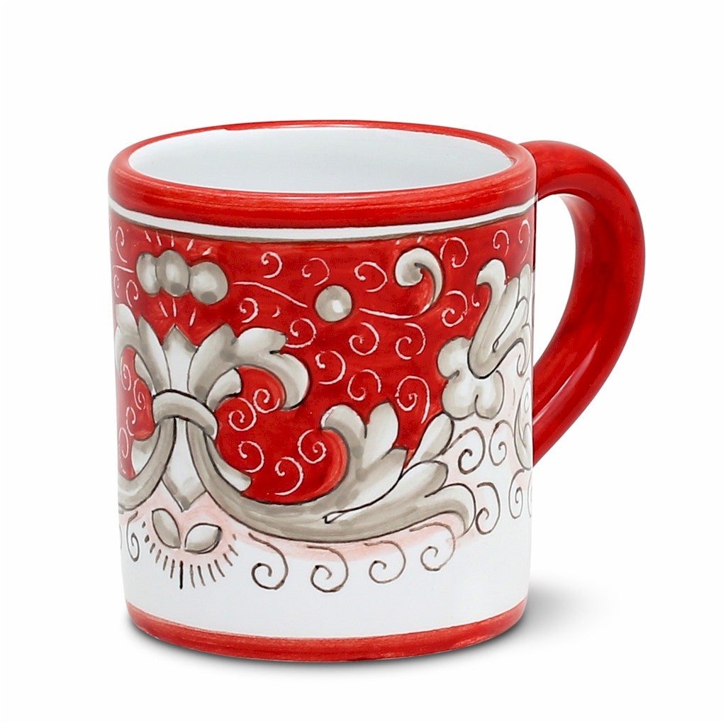 DERUTA COLORI: Mug - RED - artisticaitalian.com