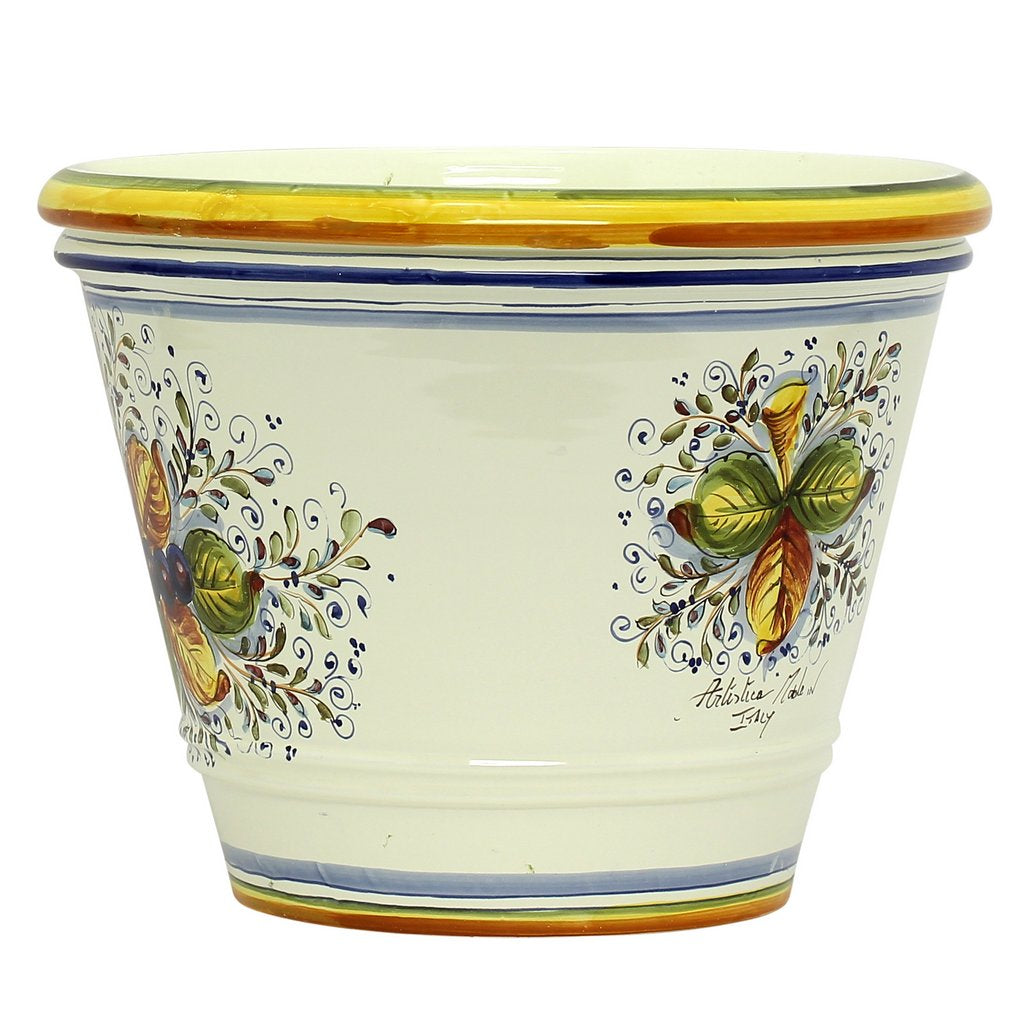 FRUTTA: Round cachepot (Large) - artisticaitalian.com