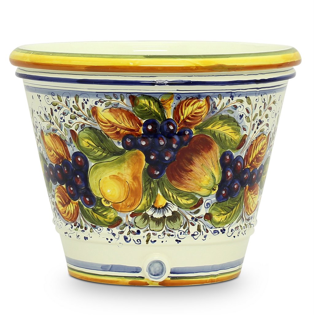 FRUTTA: Round cachepot (Large) - artisticaitalian.com