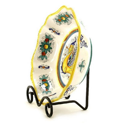 METAL STAND: Square Iron Stand BLACK for Large Pasta Salad Serving Bowls - artisticaitalian.com