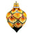 CHRISTMAS ORNAMENT: Drop Ball Hand Painted in Deruta Vario design (Large) - artisticaitalian.com