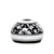 DERUTA PAPERWEIGHT: Large traditional round Deruta Vario Nero design - artisticaitalian.com