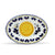 ORVIETO BLUE ROOSTER: Small Oval Plate - artisticaitalian.com