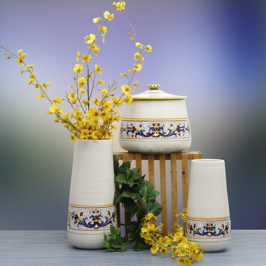 DERUTA BELLA CONICA: Bundle Large+Small Conic Vases - RICCO DERUTA Design - artisticaitalian.com