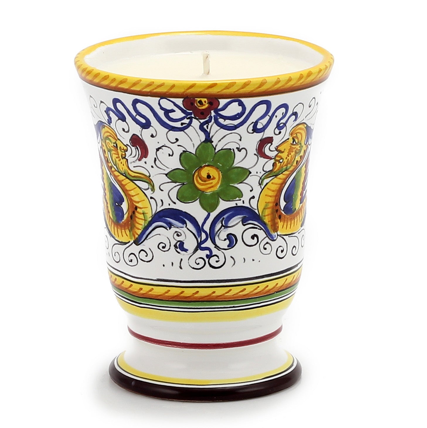 DERUTA CANDLES: Bell Cup Candle ~ Deruta Raffaellesco  Design - artisticaitalian.com