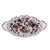 ORVIETO RED ROOSTER: Oval Tray with Handles [R] - artisticaitalian.com