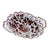 ORVIETO RED ROOSTER: Oval Tray with Handles [R] - artisticaitalian.com